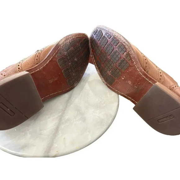 Cole Haan Grand Cambridge C12915 Brown Brogue Wingtip Oxfords Shoes Size 8.5 - Picture 5 of 8